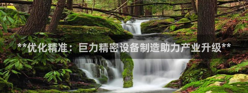 彩神这个平台是真的吗：**优化精准：巨力精密设备制造助力产业升级**