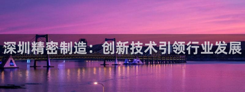 彩神vl官网：深圳精密制造：创新技术引领行业发展