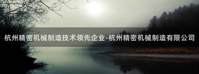彩神vlll游戏特色：杭州精密机械制造技术领先企业-杭州精密机械制造有限公司