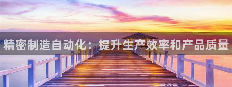 彩神怎么才能赢：精密制造自动化：提升生产效率和产品质量