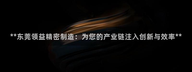 下载彩神争霸谁与我争锋：**东莞领益精密制造：为您的产业链注入创新与效率**