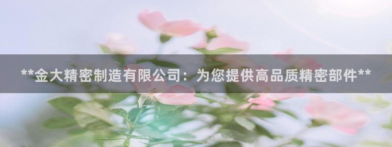 彩神v|：**金大精密制造有限公司：为您提供高品质精密部件**